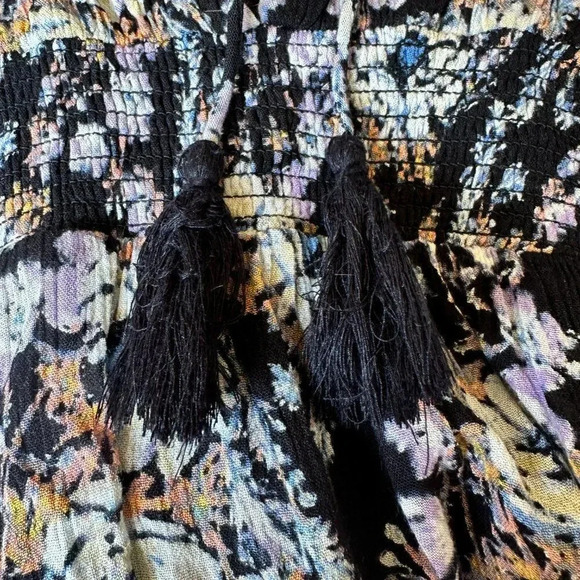 Free People Washed Ashore Mini Dress in Black Combo - Picture 6 of 6